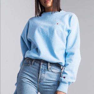Champion Reverse Weave Light Blue Crewneck